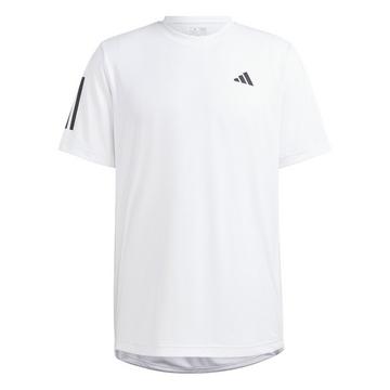 Club 3-Streifen Tennis T-Shirt weiss