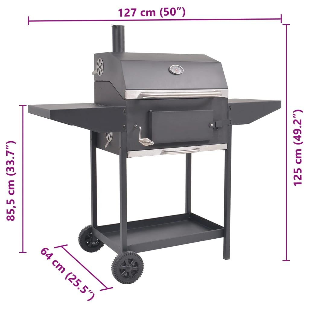 VidaXL Wagengrill stahl  