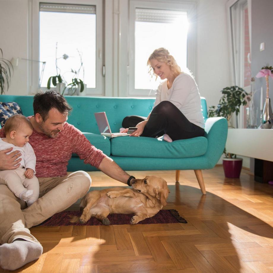 Northix Tapis de couloir en cuir et coton 60x100 cm  