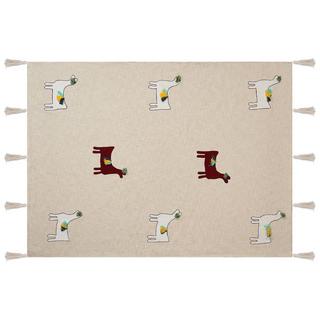 Beliani Boho Deoghar Couverture en Coton  