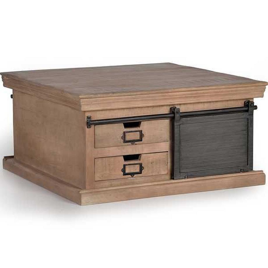 mutoni Tavolino Industrial Mango 90x90  