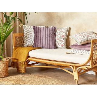 Beliani Lot de 2 coussins en Velours Moderne AGAPANTHUS  