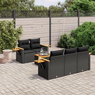 VidaXL set divano da giardino Polirattan  