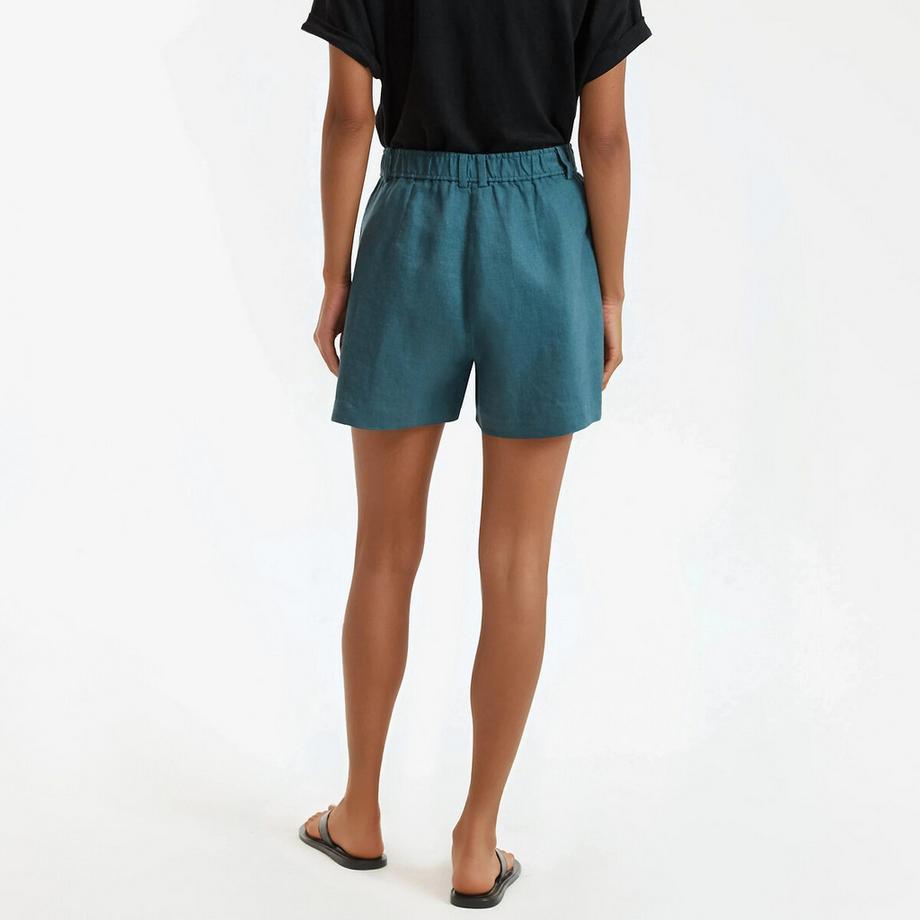 La Redoute Collections Leinen Falten Shorts  