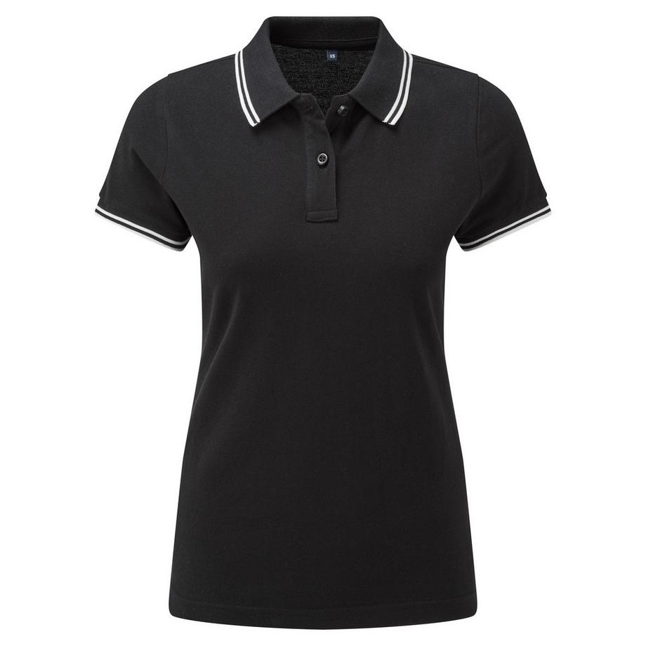 Poloshirt Mit kontrastfarbenen Streifen