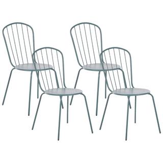 Beliani Lot de 4 chaises en Acier Moderne CALVI  