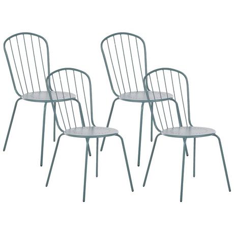 Beliani Lot de 4 chaises en Acier Moderne CALVI  