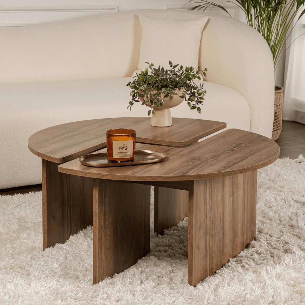 Calicosy Tables MOIRA - Lot de 2  