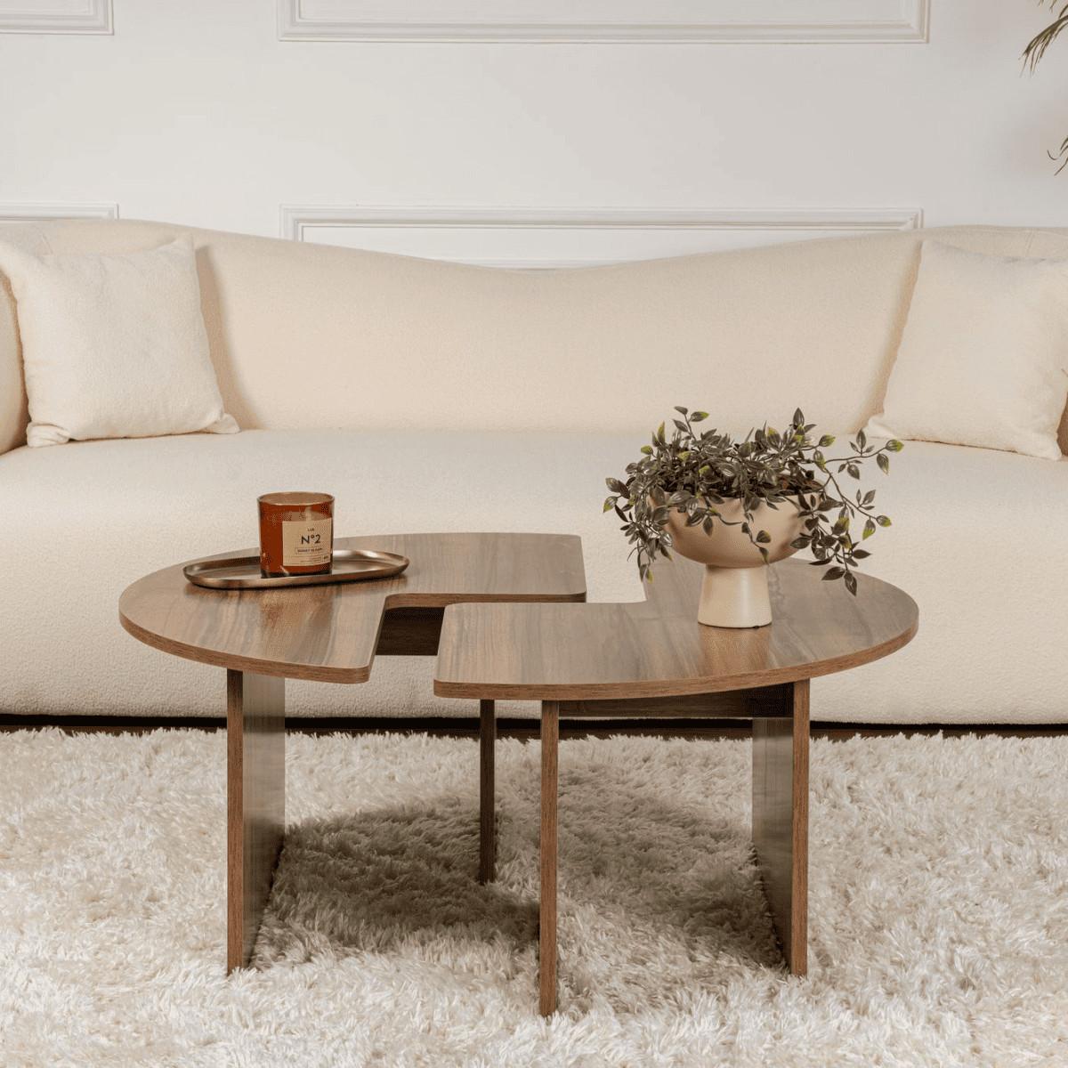 Calicosy Tables MOIRA - Lot de 2  