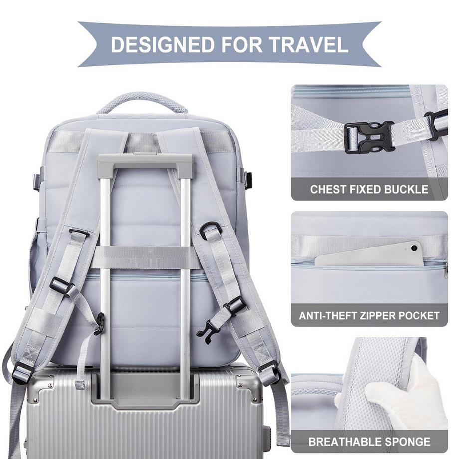 Only-bags.store Wasserdichter Reiserucksack Handgepäck mit Laptopfach  