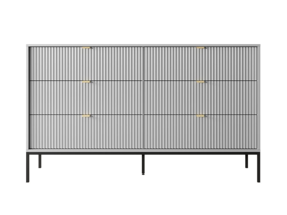PASCAL MORABITO Kommode mit 6 Schubladen - Grau - LIOUBA von Pascal Morabito  