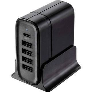 VOLTCRAFT  USB-Ladegerät mit 4x USB und USB-C UC-5ACX001 