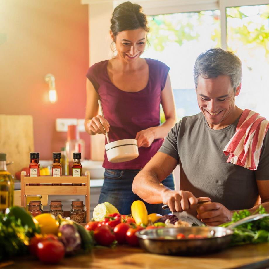 B2X Porta spezie in bambù con 2 ripiani  