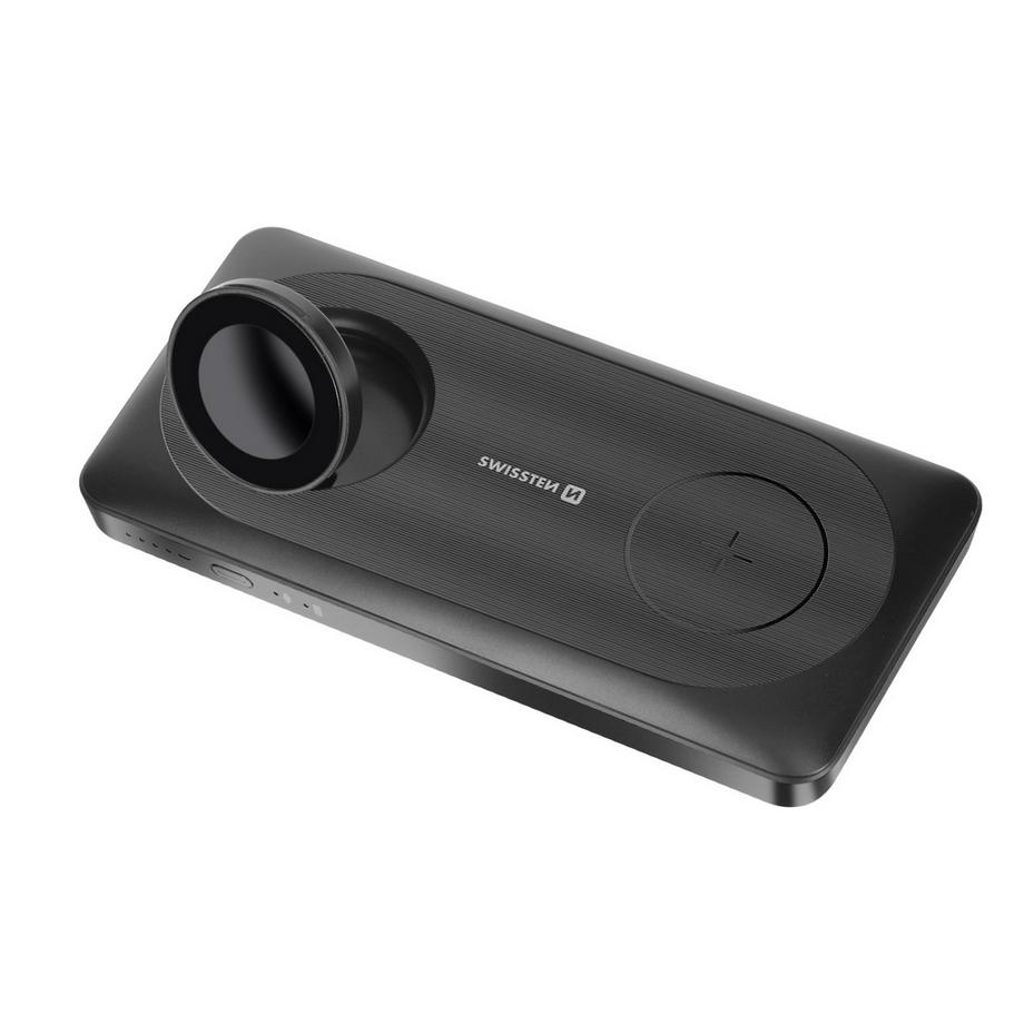 Powerbank sans fil iPhone, Swissten Noir
