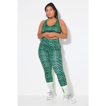 Leggings sportivi a vita alta con stampa allover