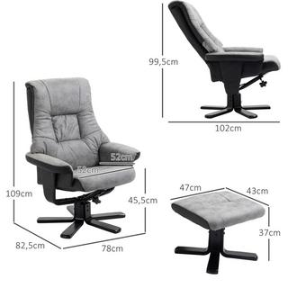 HOMCOM Fauteuil de relaxation  