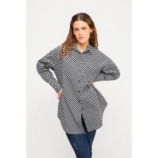 Studio Untold  Camicia a scacchi dal taglio oversize con collo da camicia e maniche lunghe 