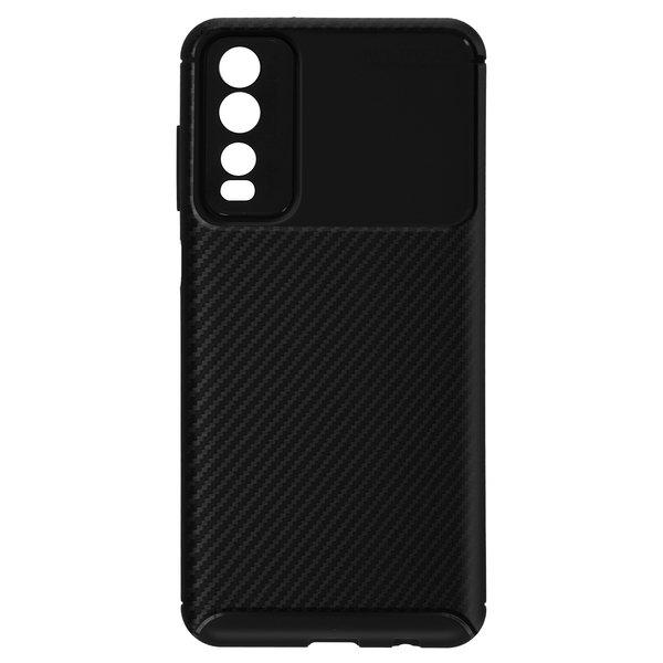 Avizar  Coque Vivo Y20s Carbone Noir Souple Noir 