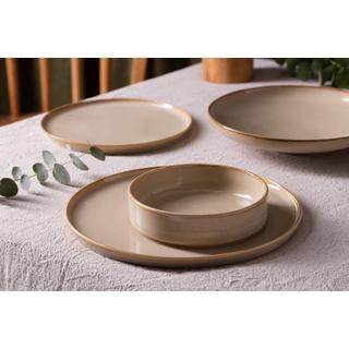 Bonna  Piatto di servizio - Sand Hygge -  Porcellana - 30 cm- set di 2 