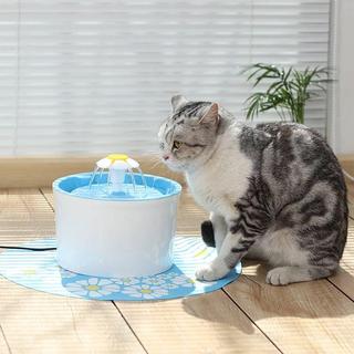 eStore  Fontaine à eau ronde pour animaux de compagnie - Bleu 