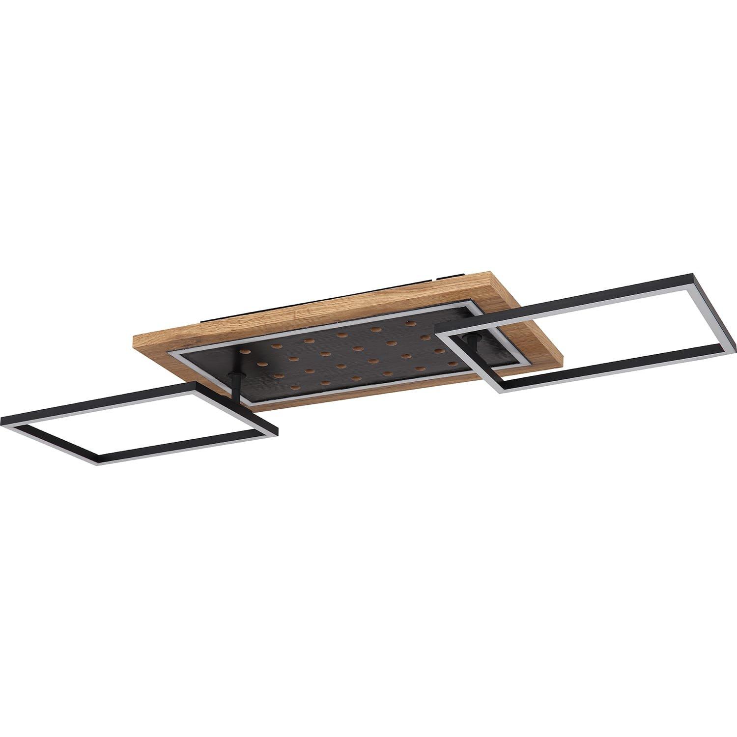 mutoni Plafonnier métal noir mat LED 96x28x12  