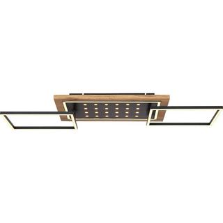 mutoni Plafoniera in metallo nero opaco LED 96x28x12  