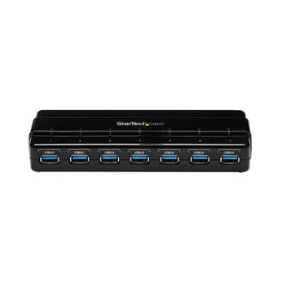 STARTECH.COM  7 Port USB 3.0 SuperSpeed Hub - 5Gbps - Schwarz 