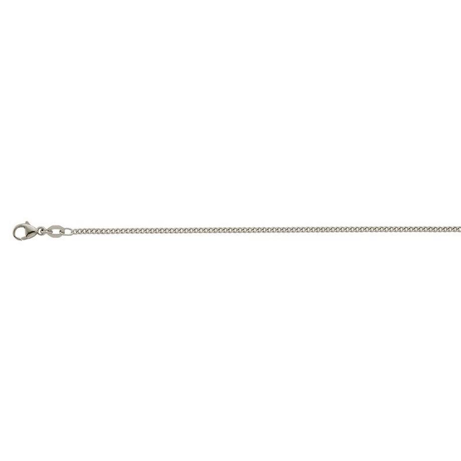 MUAU Schmuck  Collier Panzer Weissgold 750, 1.7mm, 45cm 