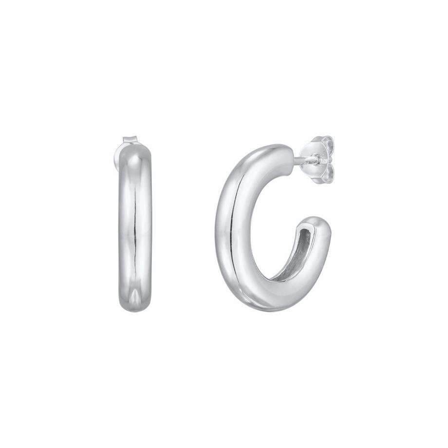 Elli  Boucles d'Oreilles Creolen Stecker Basic Klassik 925 Silber 