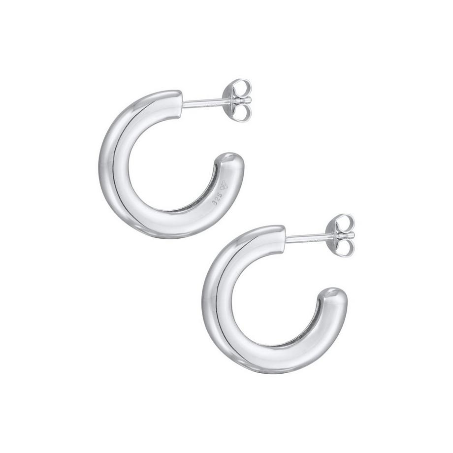 Elli  Boucles d'Oreilles Creolen Stecker Basic Klassik 925 Silber 