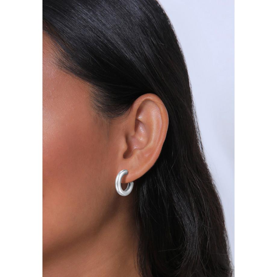 Elli  Boucles d'Oreilles Creolen Stecker Basic Klassik 925 Silber 