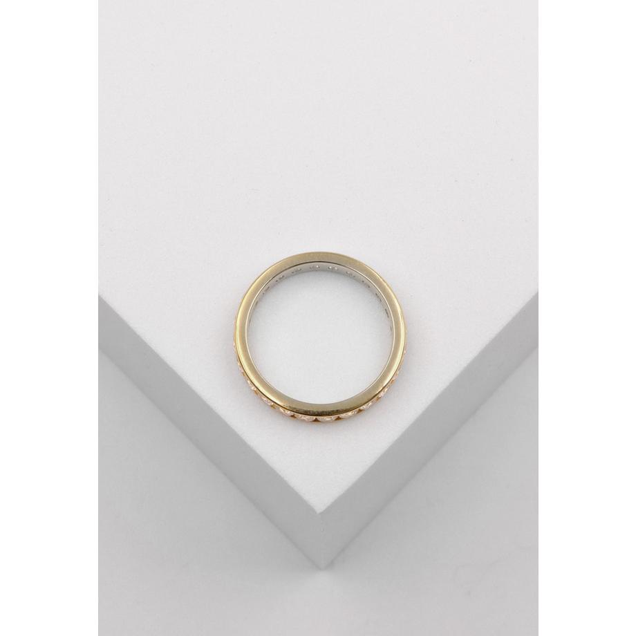MUAU Schmuck  Bague souvenir en or jaune 750 Zircone 