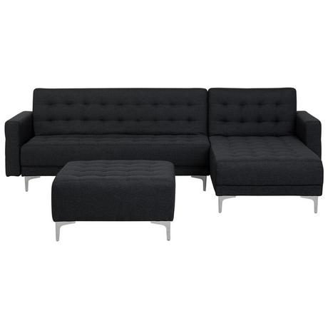 Beliani Ecksofa mit Ottomane aus Polyester Modern ABERDEEN  