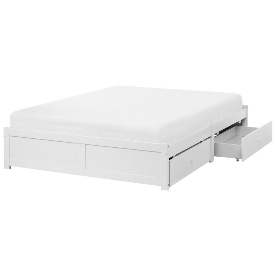 Beliani Letto con cassetti contenitore senza testata en Legno compensato Scandinavo BRUX  