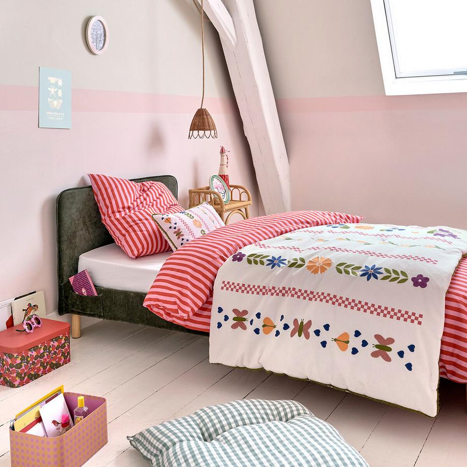 La Redoute Intérieurs Parure de Lit Rayée 50% Coton Recyclé  