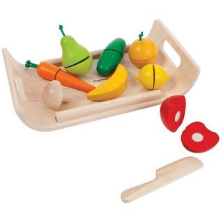 Plantoys  PlanToys Jouets en bois Assortiment de fruits et légumes 