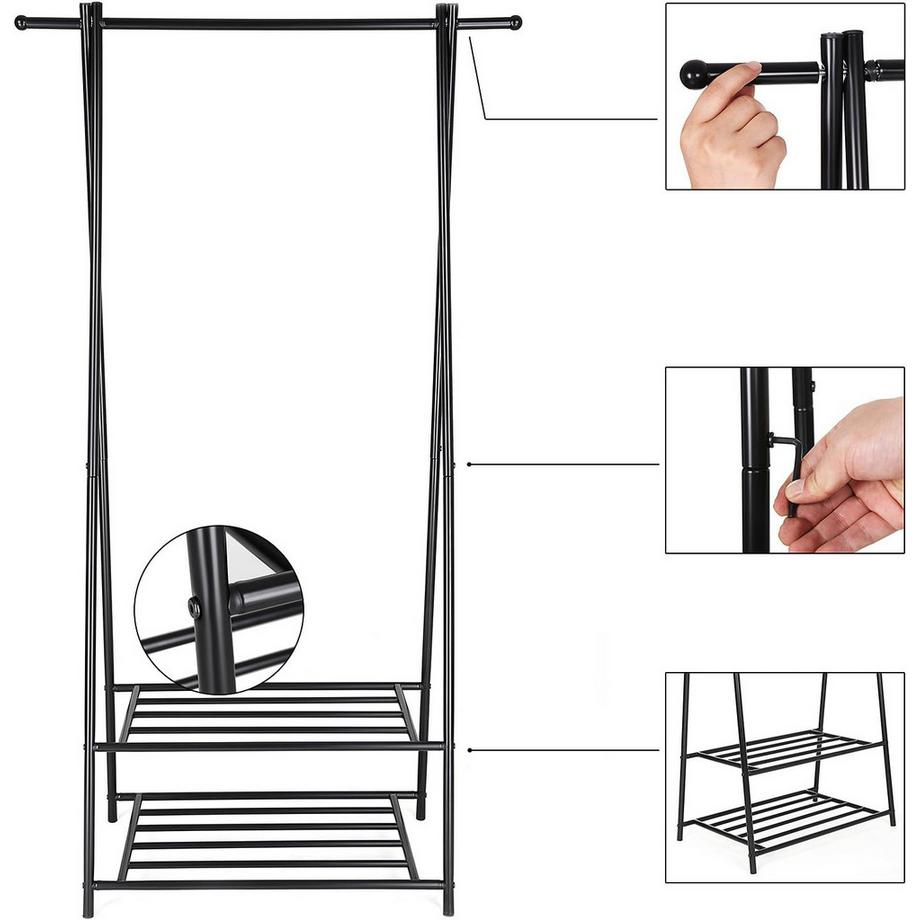 Songmics Porte-manteau avec tablette  