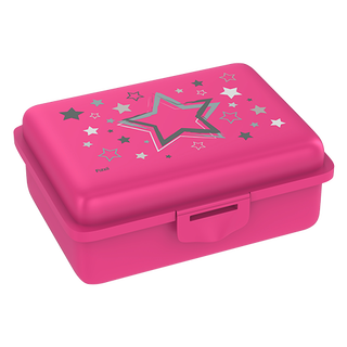 fizzy Fizzii Lunchbox mit Trennfach pink, Sterne  