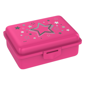 Fizzii Lunchbox mit Trennfach pink, Sterne