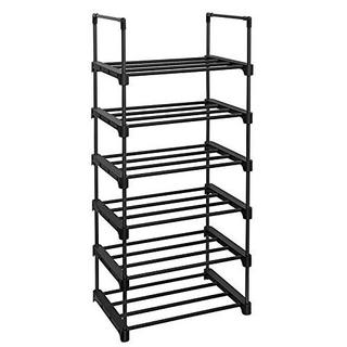 Pricenet Scarpiera salvaspazio a 6 ripiani - Robusto organizer in ferro  