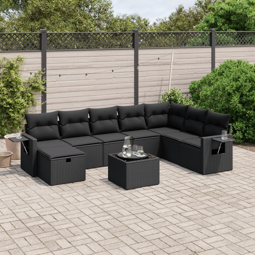 VidaXL set divano da giardino Polirattan  