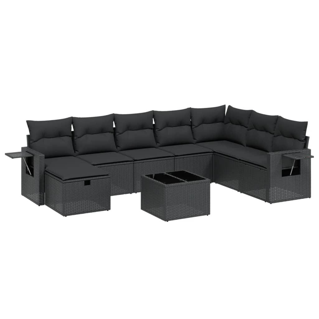 VidaXL set divano da giardino Polirattan  