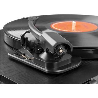 Audizio  RP330 Plattenspieler mit Lautsprechern, schwarz 