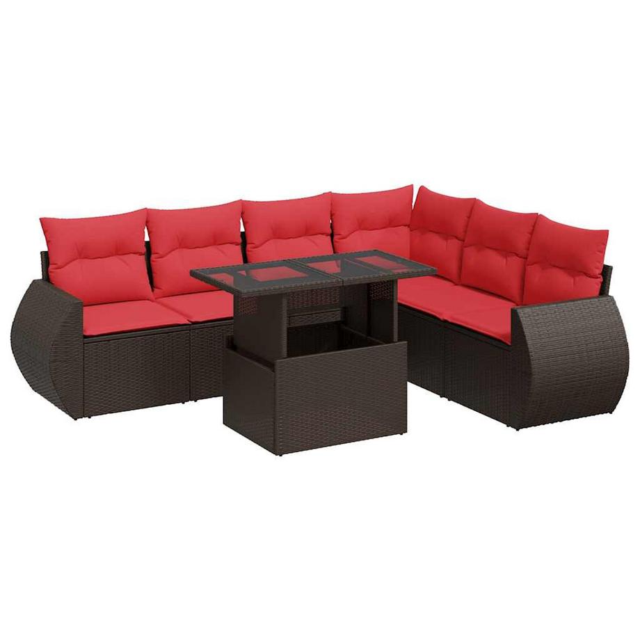 set divano da giardino Polirattan