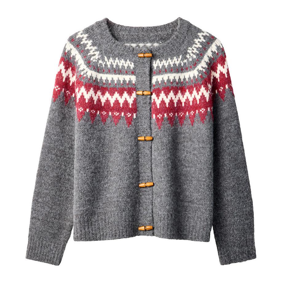 Joe Browns Fair Isle Strickjacke mit Knebelverschluss  