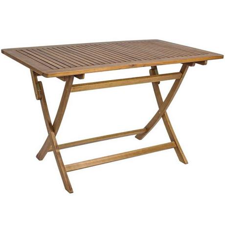 mutoni Tavolo da giardino Noemi in legno rettangolare 70x120  