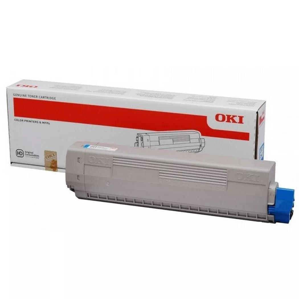 OKI – Toner cyan, 10000 Seiten, Grau, One Size