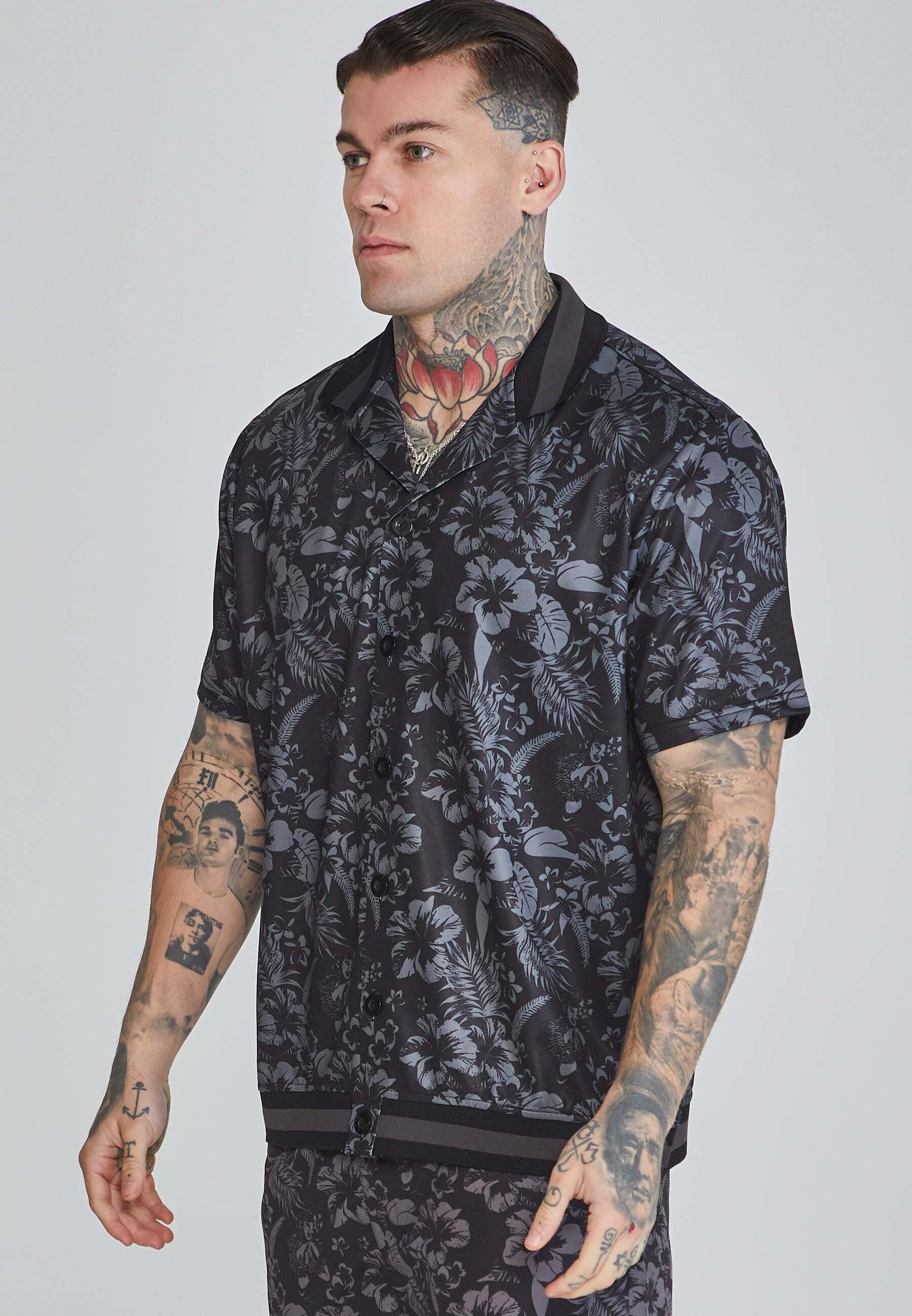 Sik Silk  Kurzarmhemd Bowling Shirt 