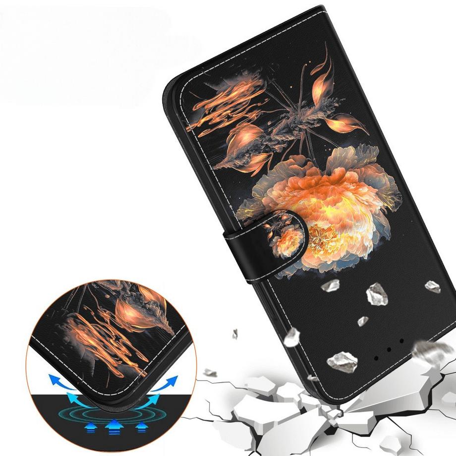 Cover-Discount  iPhone 17e / 16e - Tasche Hülle mit Blüten Motiv 