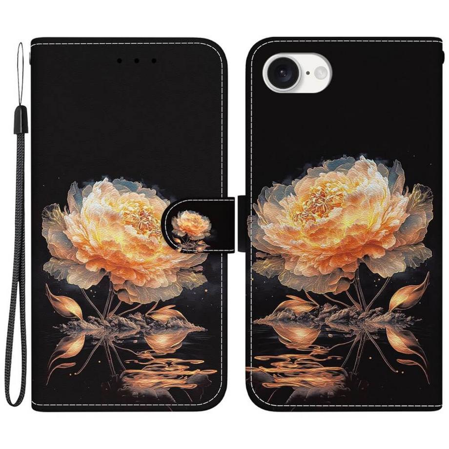 Cover-Discount  iPhone 17e / 16e - Tasche Hülle mit Blüten Motiv 